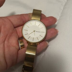 SKAGEN gold slide watch